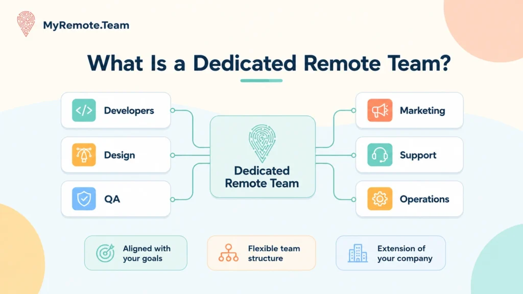 What is a dedicated remote team